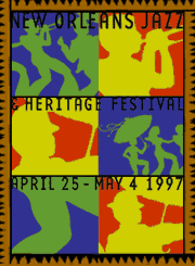 1997 Jazz & Heritage Festival Official Poster