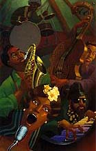 Jazz Quintet Painting Gif